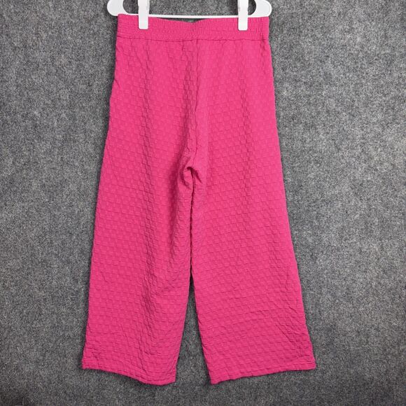 UMGEE Pants Womens Size S Pink Wide Leg Pull on Preppy colorful Knit Boho Hippie - Picture 2 of 10